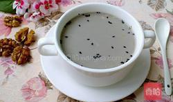 核桃芝麻豆浆做法,营养早餐新选择